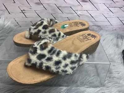 jelly pops shoes fox fur sandals 7 1/2 Color Leapert - Image 1 of 4