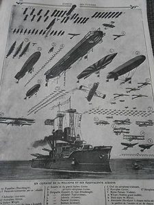 Ein Schlachtschiff von 50 Millionen und seinen Äquivalenten Luft Old Print 1911 - Bild 1 von 1