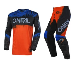 O'Neal 2025 Element Shocker Offroad Jersey Pant Motocross Combo Black/Orange - Picture 1 of 8