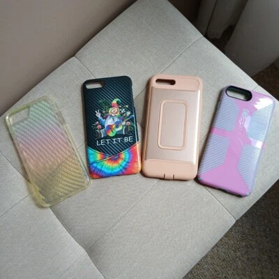 Juego de 4 lindas fundas para teléfono iPhone 8 Plus Foto 1 de 4