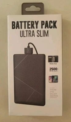 Ultra Slim Battery Pack Wallet Size- BRAND NEW SEALED !!!! - Image 1 of 2