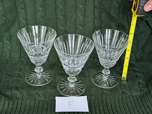 Lot of 3 Waterford Crystal Tramore Water Goblet Wine Glasses 5 5/8" (Lot F) - Picture 1 of 8