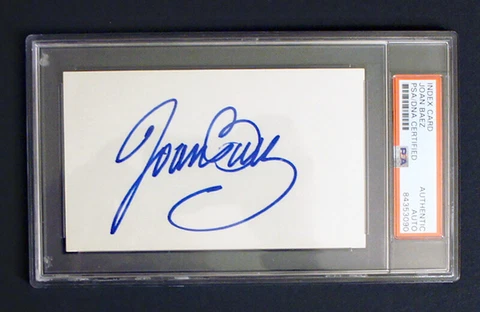 *PSA/DNA* JOAN BAEZ SIGNED Autograph Encapsulated (Bob Dylan, Folk Music)! Cover