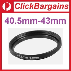 Anillo adaptador de filtro de lente de cámara de metal Stepp Up de 40,5 mm a 43 mm Stepping 40,5 43 mm - Imagen 1 de 3