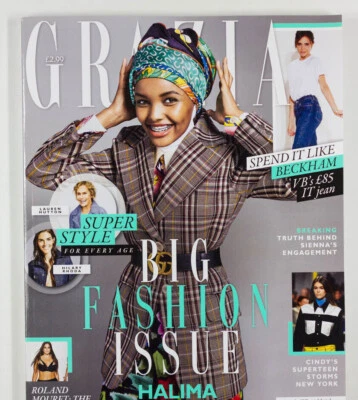 HALIMA ADEN KAIA GERBER SIENNA MILLER VICTORIA BECKHAM MOURET Grazia magazine UK - Image 1 of 2