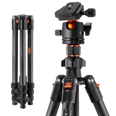 K&F Concept Carbon Fiber Lightweight Travel Camera Tripod - Image 1 of 4