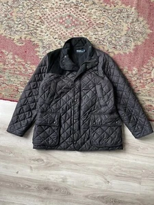 Polo Ralph Lauren Men's Quilted Fleece Lining Calf Suede Patches Jacket Size L - Picture 1 of 8