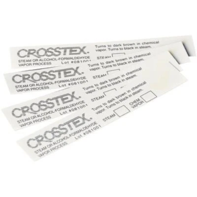 CROSSTEX SURE-CHECK STRIPS - WHITE 3.75" X .625" 100/BX STERILIZATION INDICATOR