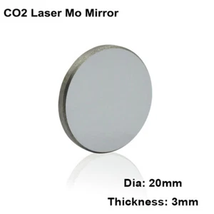 10 Stck. Mo Laserreflexionsspiegel 20 mm für CO2 Laserschneiden Gravur 50W 60W - Bild 1 von 1