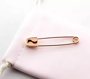 14 Karat Roségold Sicherheitsnadel Handarbeit in USA - Bild 1 von 4