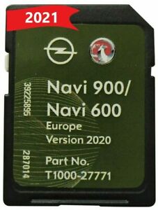 OPEL NAVI 600 NAVI 900 Navigation SD KARTE 2021 EUROPA!,..