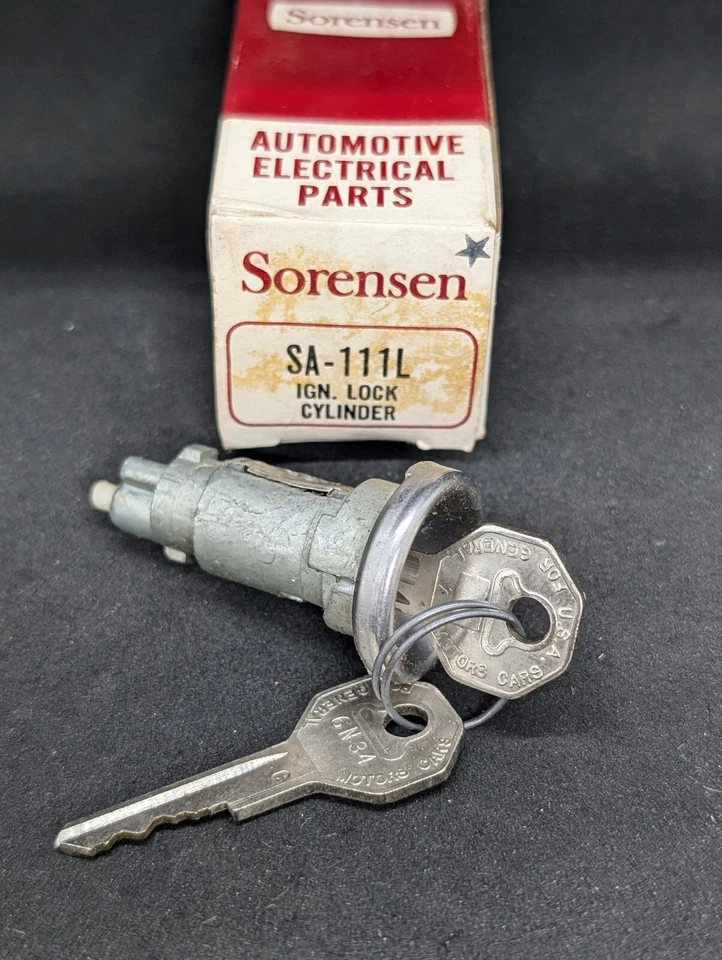 Chevrolet Impala Belair Biscayne Caprice 1968 NORS BLOQUEO DE ENCENDIDO CILINDRO Y LLAVES Foto 1 de 4