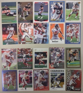 Lote de 20 cartas de diferentes TIM DWIGHT NFL Falcons ¡imprescindibles para coleccionistas! ¡S&H GRATIS! - Imagen 1 de 3