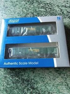 Dapol N Gauge Twin Pack 2F-025-02 MJA F/liner Heavy Haul Box Vans - 502017 & 18 - Picture 1 of 2
