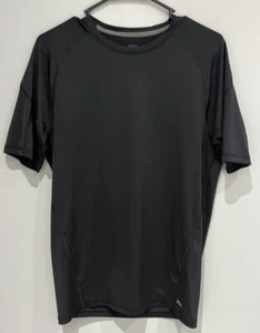 Mens DSG Qwick Dry Size Large Active Shirt Black Short Sleeve - Picture 1 of 6