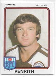 1981 SCANLENS Rugby League #143 WARREN FENTON - PENRITH PANTHERS - See Pictures - Picture 1 of 1