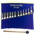 Kabbalah Tree of Life Sephiroth Tuning Forks Mallet and Pouch