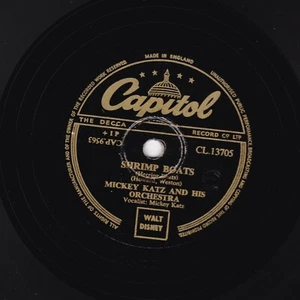 Jüdische Komödie Mickey Katz 78 Shrimp Boote / (IT'S ,No) Sin UK Capitol CL - Picture 1 of 2
