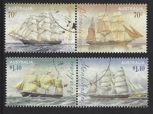 AUSTRALIA 2015 CLIPPER SHIPS CONJUNTO DE 4 FINOS USADOS - Imagen 1 de 1