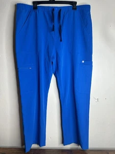 New Figs Men’s Scrub Pants XXL Blue Cairo Cargo Technical Collection - Picture 1 of 7