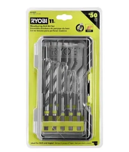 New Ryobi AR2041 Wood Drilling Set (11-Piece) Drill Bits And Paddle Bits - Picture 1 of 3