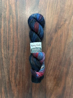 Fibras de erizo flacas individuales (100 % merino, dedos/calcetín), en color: malicia Foto 1 de 2