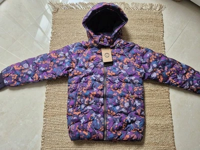 NEU Mikk-line Jacke Winterjacke Warm Gesteppt Gr. 140 Mädchen Nightshade Bunt - Bild 1 von 4