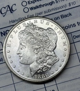 Dólar Morgan 1880-S $1, gema sin circular + llamativo sin circular - Imagen 1 de 5