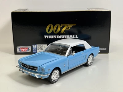 007 James Bond Thunderball 1964 1/2 Ford Mustang 1:24 Scale Motormax 79855 - Image 1 of 4