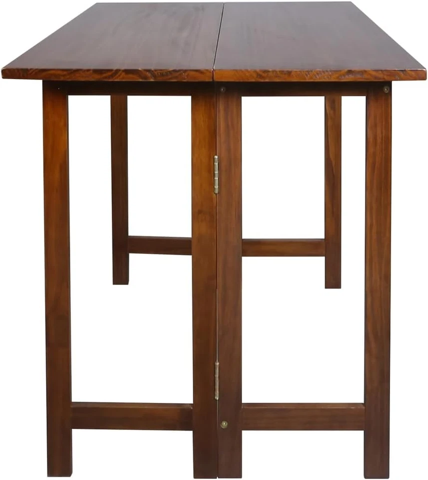 Consola plegable abatible de madera maciza para mesa de comedor convertible Foto 1 de 4