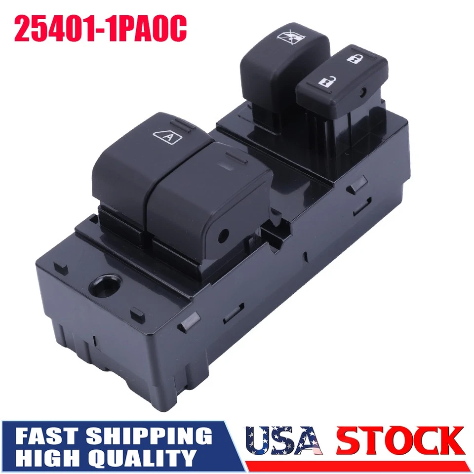 For 2012-2021 Nissan NV1500 NV2500 NV3500 Master Window Switch 25401-1PA0C - Imagem 1 de 4