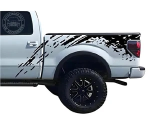 Graphics Mud Splash Stripe Sticker For Ford F-150 5.7ft Trunk Side Vinyl Decals - Picture 1 of 4
