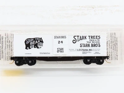 N Scale Micro-Trains Line MTL 42010 Stark Trees 40' Single Door Box Car #24 - Image 1 of 4