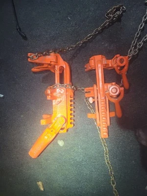 X2 Ridgid C-1070 C-1072 C-272 AMBOS Tornillo de Cadena Tubería de Suelo Llave Enviar Oferta BONITA Foto 1 de 4