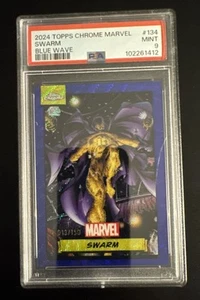 2024 Topps Chrome Marvel Blue Wave Swarm 13/150 PSA 9 - Bild 1 von 2