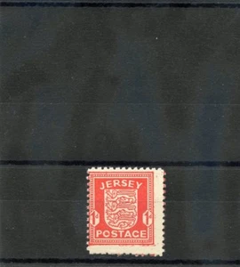 JERSEY Sc N2(MI 2z)**AVERAGE-FINE NH 1941 1d LIGHT RED, CHALKY PAPER, $120 - Picture 1 of 1
