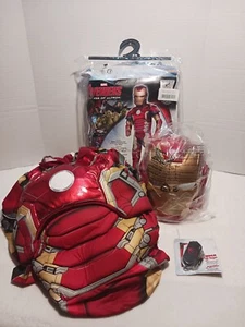 Costume Marvel Avengers Agw Of Ultron Halloween medio 8-10 muscolo petto etichetta ID - Foto 1 di 9