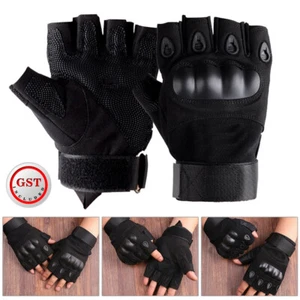 1Pair Tactical Half Finger GlovesFORArmy Military Driving Fitness Sports Cycling - Picture 1 of 15