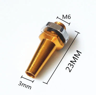 Soporte de montaje de antena de aluminio amarillo M6 para barco rc 123 Foto 1 de 4