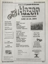 2004 ABATE Freedom of Choice Hazen,PA Print Ad Flyer Babes and Bikers