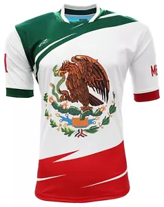 Arza Mexico Fan Jersey for Kids Color White, Red,Green 100% Polyester - Picture 1 of 2