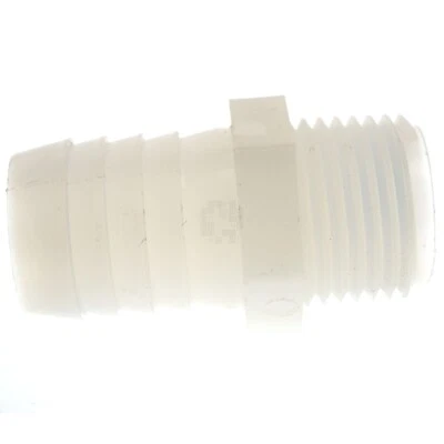 Barra de mangueira Anderson Metals 53701-1208 náilon 3/4" para adaptador NPT macho 1/2"-14 - Imagem 1 de 4