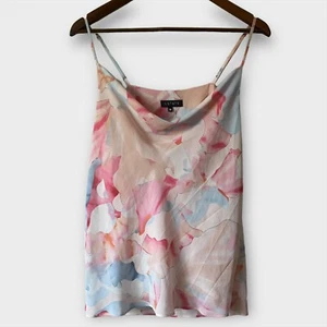 1. State Pastel Floral Watercolor Open Back Adjustable Cami Top Women's Medium - Picture 1 of 15