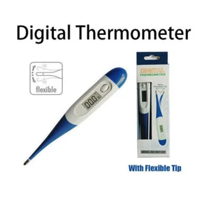 LCD Digital Temperature Thermometer Basal Thermometer Flexible Tip and Beeper - Picture 1 of 5