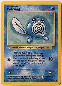Pokemon Poliwag 59/102 Base Set Common Near Mint - Bild 1 von 2