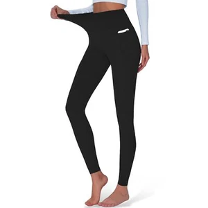 High Waisted Yoga Pants with Pockets Tummy Control Workout Running Yoga Leggi... - Picture 1 of 7