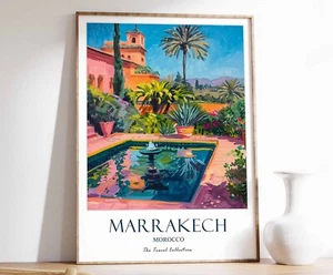 5_Marrakech Print, Marrakech Travel Poster, Middle East Travel Print, Islamic De - Picture 1 of 9