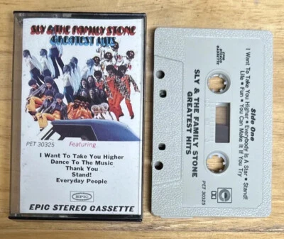 Sly & The Family Stone Greatest Hits Music Cassette Tape PET30325 (Epic Used) - Image 1 of 4