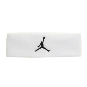 Nike Air Jordan Stirnband Dri-Fit weiß Basketball Schweißband Herren 100 % echt - Bild 1 von 3