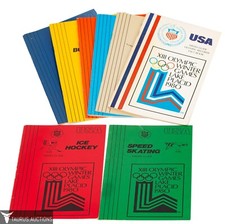 1980 Olympics Lake Placid Media Guides - US Gold Medal Ice Hockey Skiing Skating